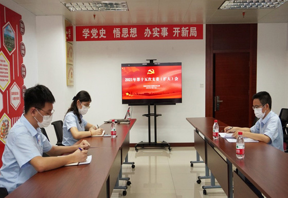 珠海龙狮瓶盖公司召开党史学习 教育专题组织生活会