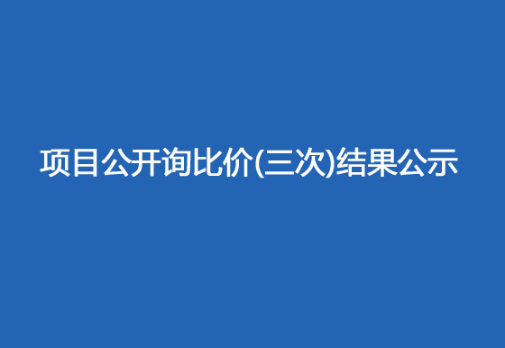 珠海经济特区龙狮瓶盖有限公司驻仁怀外仓（技开）货物运输、装卸项目公开询比价（三次）结果公示