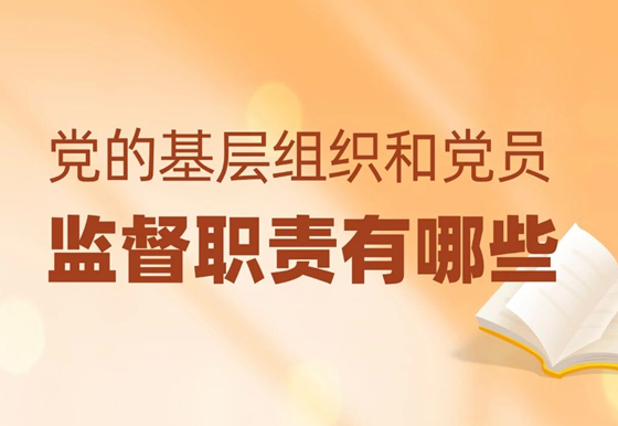 党的基层组织和党员监督职责有哪些